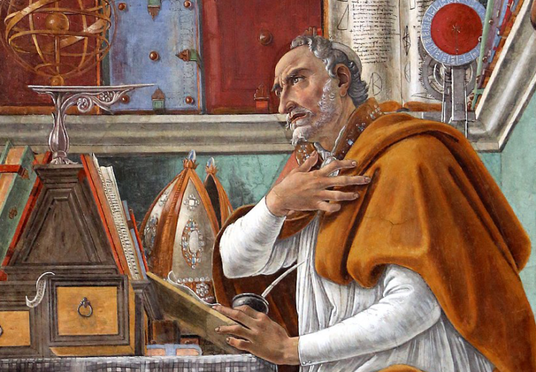 Sandro Botticelli, Sant’Agostino, 1480 ca, Firenze, Chiesa di Ognissanti